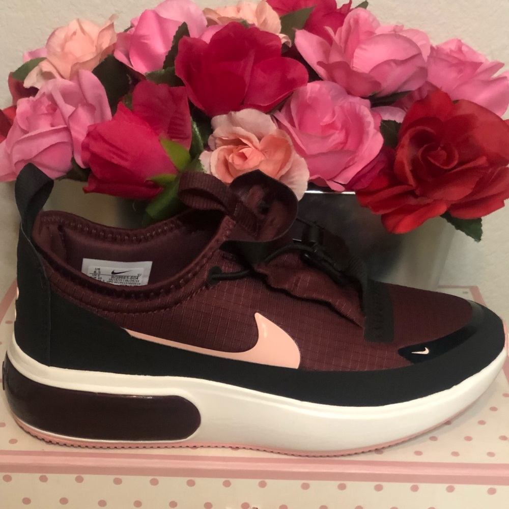 Burgundy + Pink Nike Air Max